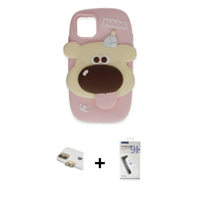 MARSİLYAN™- iPhone 11 Kılıf Akış Yansıma - Şeffaf Uv Polymer Nano Ekran Koruyucu + Pers Alüminyum Kamera Lens - GD