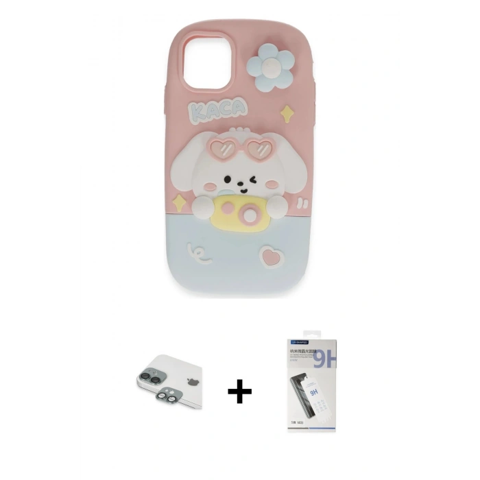 MARSİLYAN™- iPhone 11 Kılıf Akış Yansıma - Şeffaf Uv Polymer Nano Ekran Koruyucu + Pers Alüminyum Kamera Lens - YL
