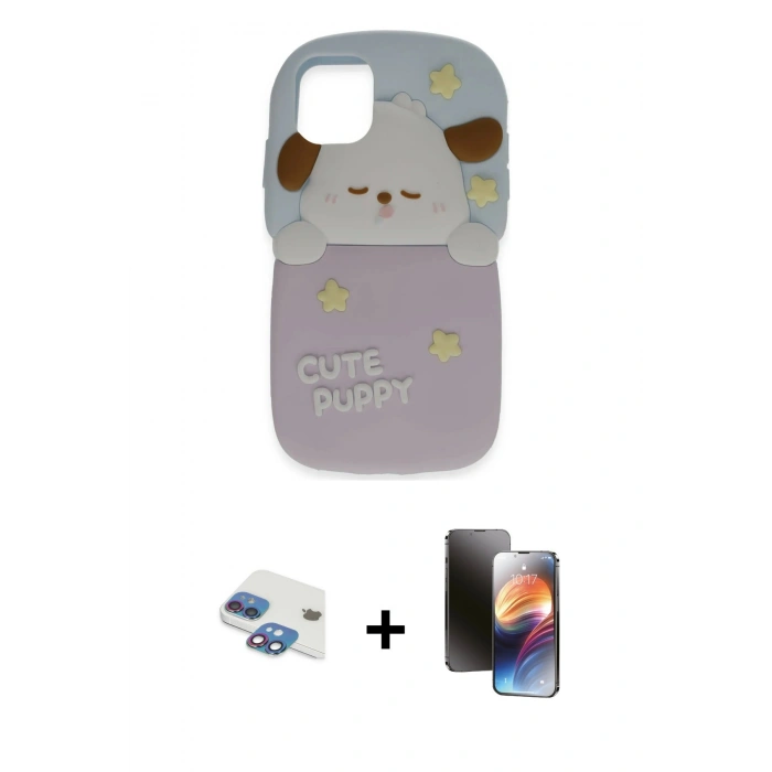 MARSİLYAN™- iPhone 11 Kılıf Akış Yansıma - Siyah 3D Antistatik Mat Seramik Nano Ekran Koruyucu + Pers Alüminyum Kamera Lens - GI