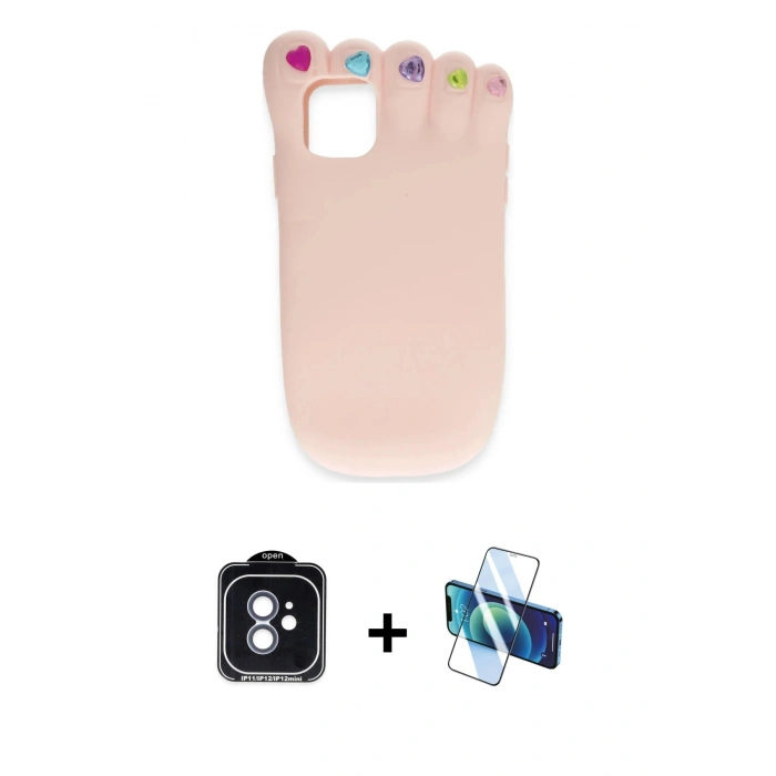 MARSİLYAN™- iPhone 11 Kılıf Akış Yansıma - Siyah 3D Antistatik Seramik Nano Ekran Koruyucu + PVD Metal Kamera Lens - MI