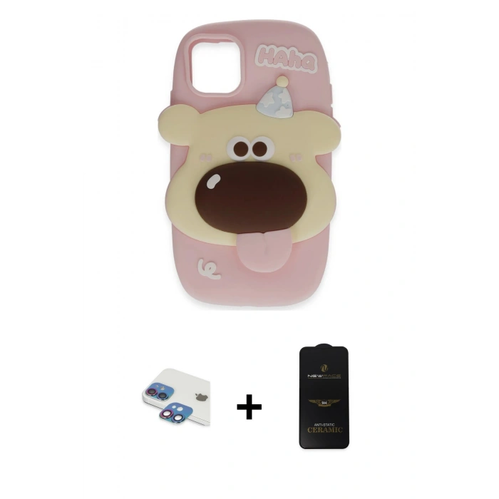 MARSİLYAN™- iPhone 11 Kılıf Akış Yansıma - Siyah 6D Antistatik Mat Seramik Hayalet Nano Ekran Koruyucu + Pers Alüminyum Kamera Lens - GI