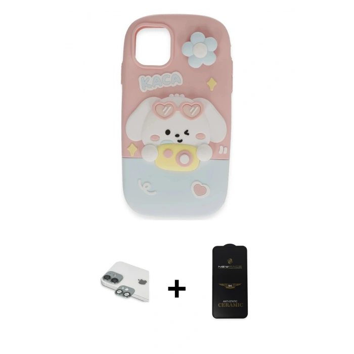 MARSİLYAN™- iPhone 11 Kılıf Akış Yansıma - Siyah 6D Antistatik Mat Seramik Hayalet Nano Ekran Koruyucu + Pers Alüminyum Kamera Lens - YL