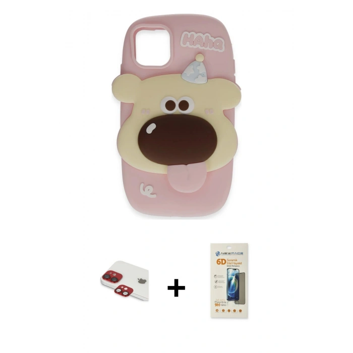 MARSİLYAN™- iPhone 11 Kılıf Akış Yansıma - Siyah 6D Mat Seramik Hayalet Nano Ekran Koruyucu + Pers Alüminyum Kamera Lens - KI