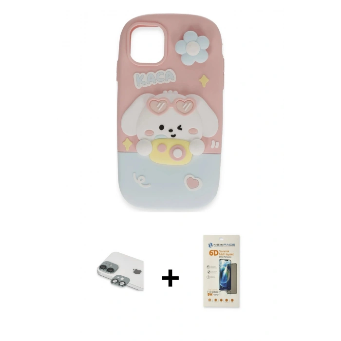 MARSİLYAN™- iPhone 11 Kılıf Akış Yansıma - Siyah 6D Mat Seramik Hayalet Nano Ekran Koruyucu + Pers Alüminyum Kamera Lens - YL