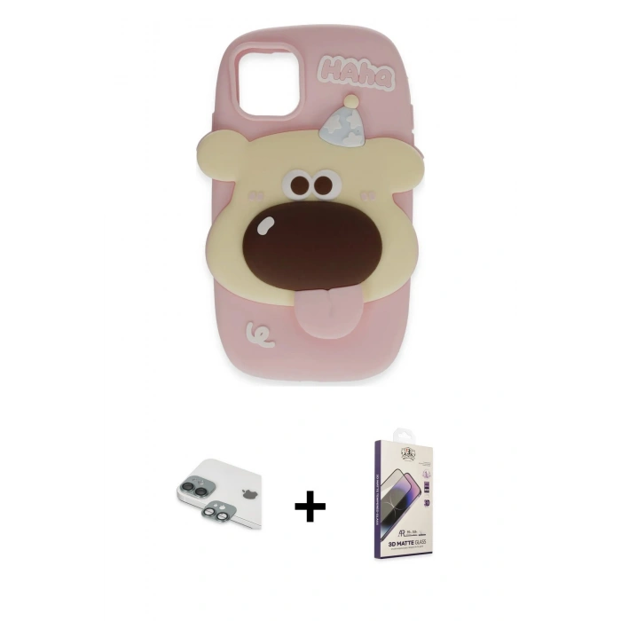 MARSİLYAN™- iPhone 11 Kılıf Akış Yansıma - Siyah Bilvis 3D Mat Cam Ekran Koruyucu + Pers Alüminyum Kamera Lens - YL