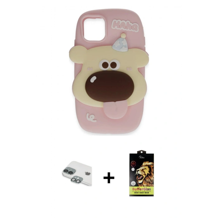 MARSİLYAN™- iPhone 11 Kılıf Akış Yansıma - Siyah Buffer Cam Ekran Koruyucu + Pers Alüminyum Kamera Lens - YL