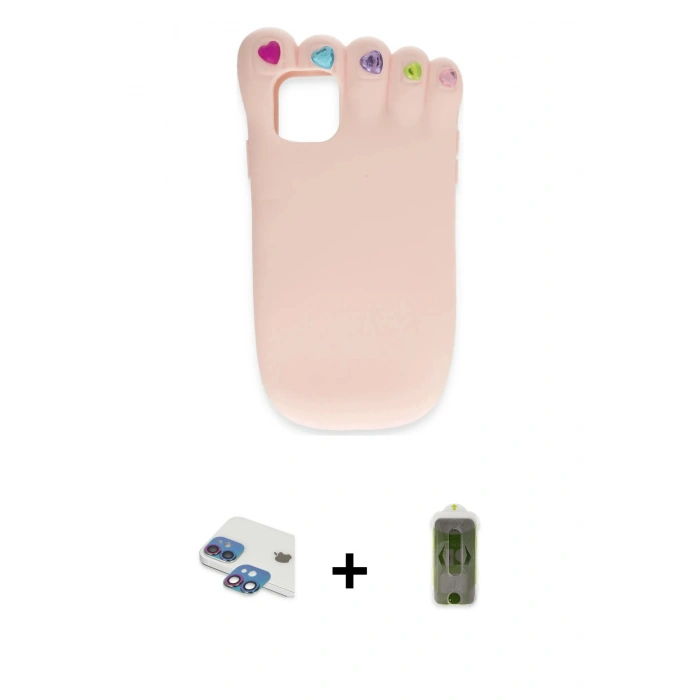 MARSİLYAN™- iPhone 11 Kılıf Akış Yansıma - Siyah Joko Magic 5D Hayalet Cam + Pers Alüminyum Kamera Lens - GI