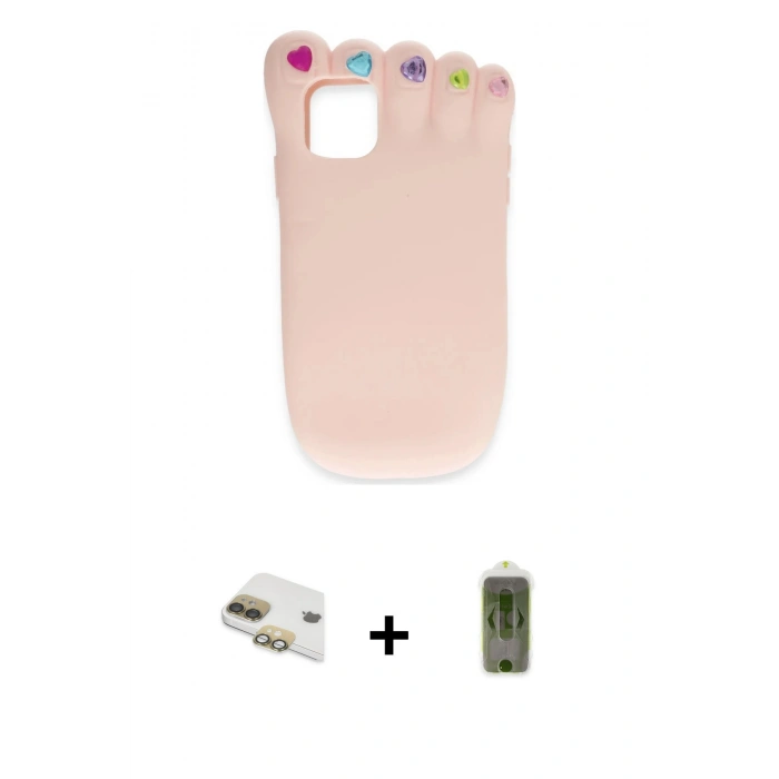 MARSİLYAN™- iPhone 11 Kılıf Akış Yansıma - Siyah Joko Magic 5D Hayalet Cam + Pers Alüminyum Kamera Lens - GD