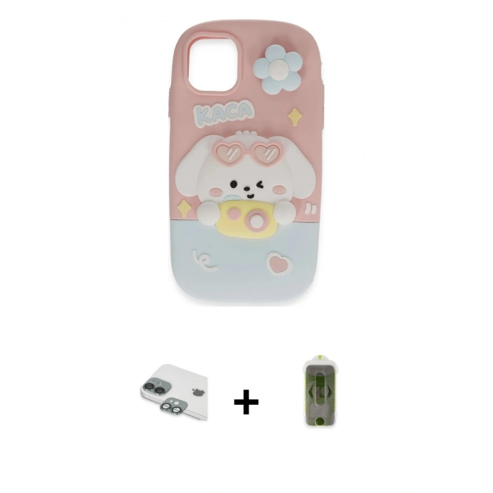 MARSİLYAN™- iPhone 11 Kılıf Akış Yansıma - Siyah Joko Magic 5D Hayalet Cam + Pers Alüminyum Kamera Lens - YL