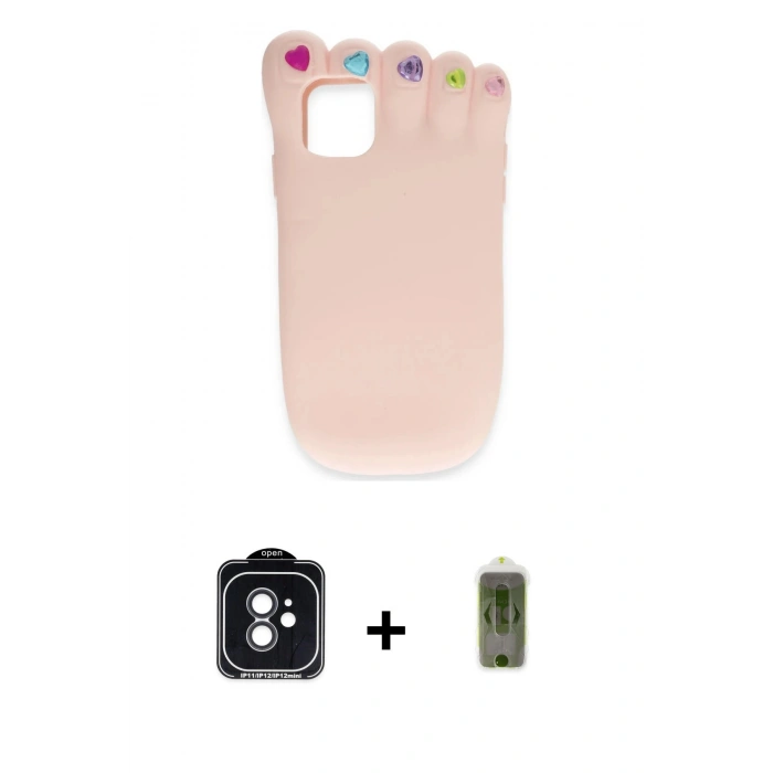 MARSİLYAN™- iPhone 11 Kılıf Akış Yansıma - Siyah Joko Magic 5D Hayalet Cam + PVD Metal Kamera Lens - SH