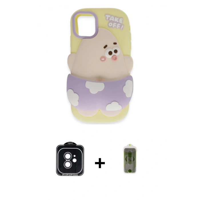 MARSİLYAN™- iPhone 11 Kılıf Akış Yansıma - Siyah Joko Magic 5D Hayalet Cam + PVD Metal Kamera Lens - SH