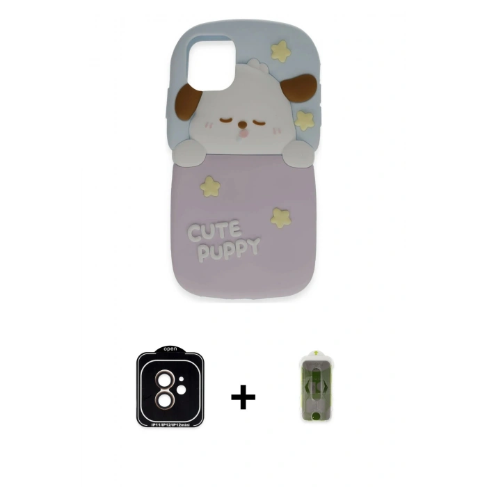 MARSİLYAN™- iPhone 11 Kılıf Akış Yansıma - Siyah Joko Magic 5D Hayalet Cam + PVD Metal Kamera Lens - TU
