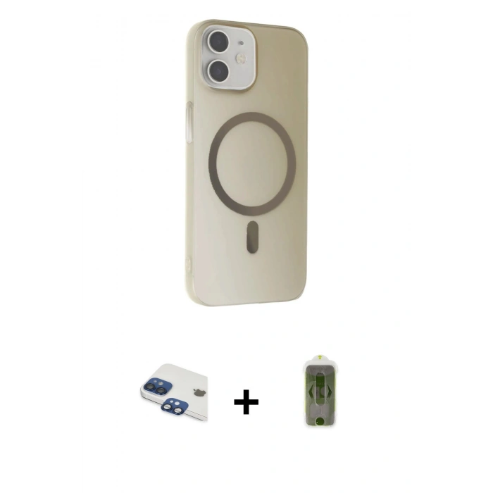 MARSİLYAN™- iPhone 11 Kılıf Çekirdek Modern Prime - Siyah Joko Magic 5D Hayalet Cam + Pers Alüminyum Kamera Lens - LT