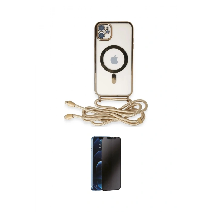 MARSİLYAN™- iPhone 11 Kılıf Eksen Özel Seri - Siyah 3D Antistatik Hayalet Cam Ekran Koruyucu