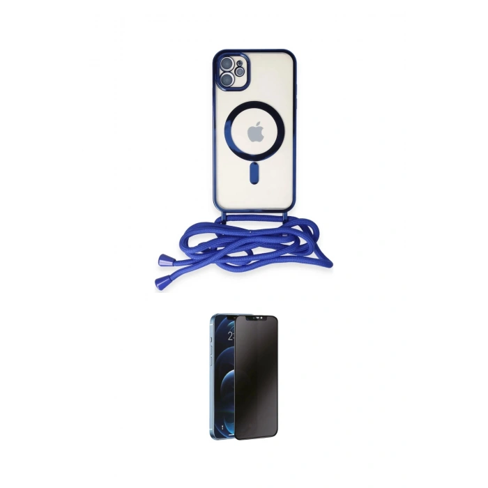 MARSİLYAN™- iPhone 11 Kılıf Eksen Özel Seri - Siyah 3D Antistatik Hayalet Cam Ekran Koruyucu