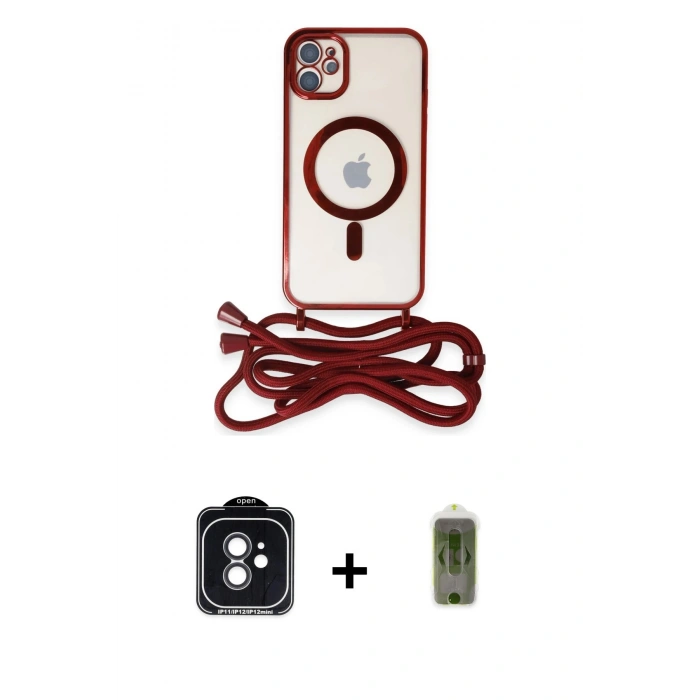 MARSİLYAN™- iPhone 11 Kılıf Eksen Özel Seri - Siyah Joko Magic 5D Hayalet Cam + Siyah PVD Metal Kamera Lens