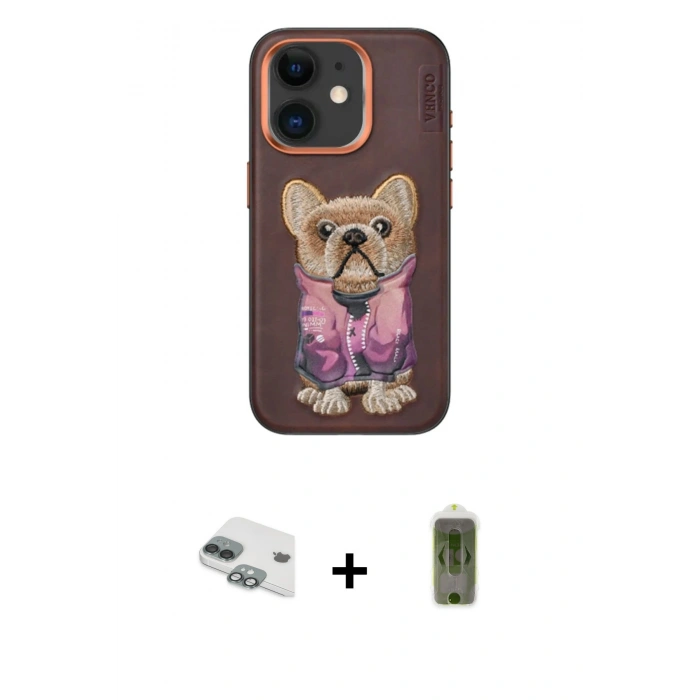 MARSİLYAN™- iPhone 11 Kılıf İz Minimal Koleksiyonu - Siyah Joko Magic 5D Hayalet Cam + Pers Alüminyum Kamera Lens - YL