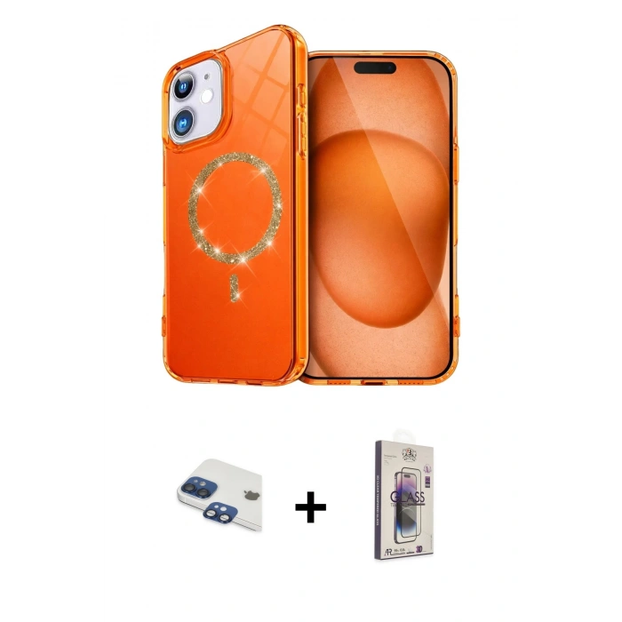MARSİLYAN™- iPhone 11 Kılıf Kıvılcım Form Prime - Siyah Bilvis 3D Cam Ekran Koruyucu + Pers Alüminyum Kamera Lens - LT