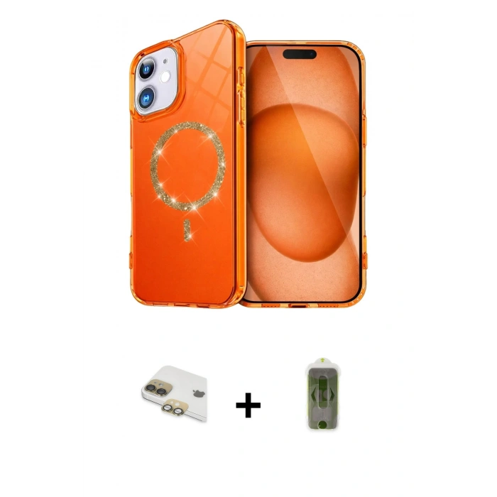 MARSİLYAN™- iPhone 11 Kılıf Kıvılcım Form Prime - Siyah Joko Magic 5D Hayalet Cam + Pers Alüminyum Kamera Lens - GD