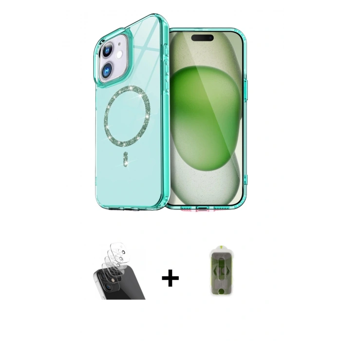 MARSİLYAN™- iPhone 11 Kılıf Kıvılcım Form Prime - Siyah Joko Magic 5D Hayalet Cam + Kamera Lens Koruma Cam - SF