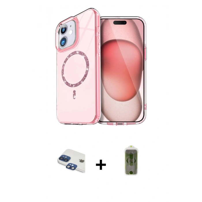 MARSİLYAN™- iPhone 11 Kılıf Kıvılcım Form Prime - Siyah Joko Magic 5D Hayalet Cam + Pers Alüminyum Kamera Lens - LT