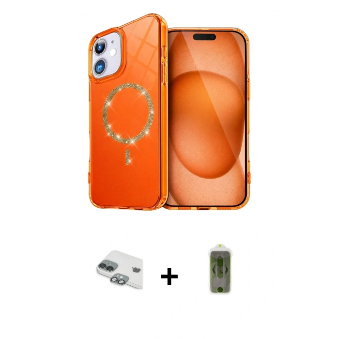 MARSİLYAN™- iPhone 11 Kılıf Kıvılcım Form Prime - Siyah Joko Magic 5D Hayalet Cam + Pers Alüminyum Kamera Lens - YL