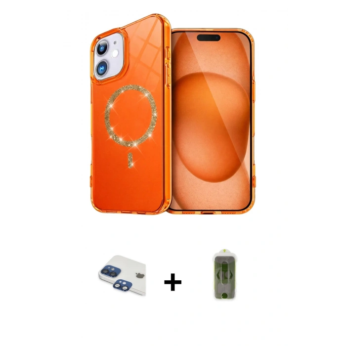 MARSİLYAN™- iPhone 11 Kılıf Kıvılcım Form Prime - Siyah Joko Magic 5D Hayalet Cam + Pers Alüminyum Kamera Lens - LT