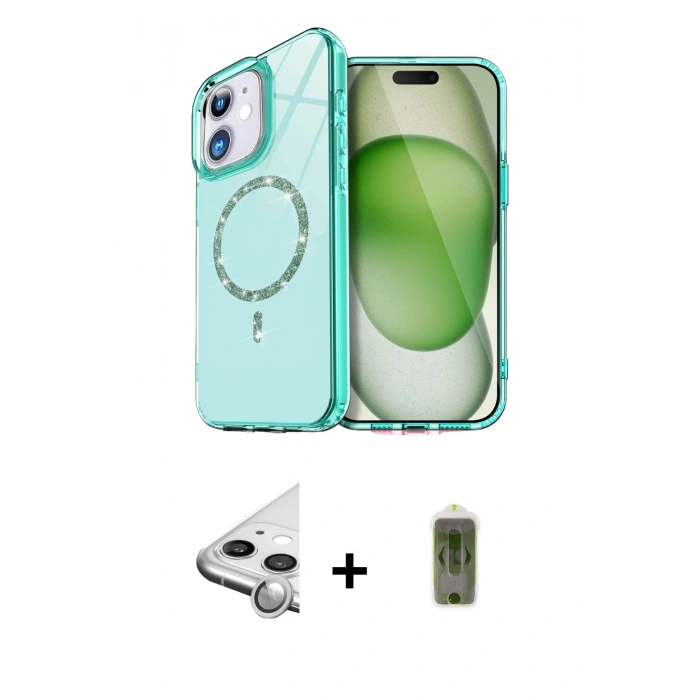 MARSİLYAN™- iPhone 11 Kılıf Kıvılcım Form Prime - Siyah Joko Magic 5D Hayalet Cam + Raze Metal Kamera Lens - GS