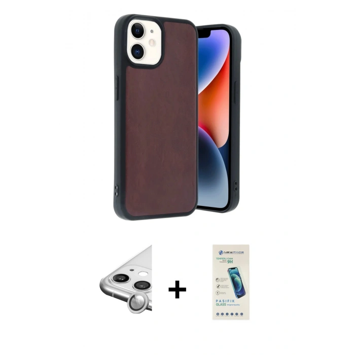 MARSİLYAN™- iPhone 11 Kılıf Kıvılcım Işık Serisi - Şeffaf Pasifik Cam Ekran Koruyucu + Raze Metal Kamera Lens - GS
