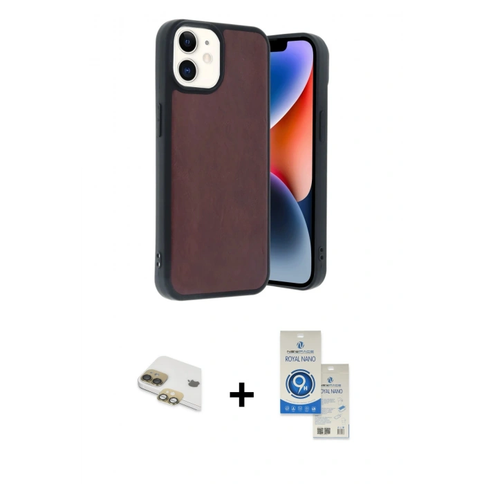MARSİLYAN™- iPhone 11 Kılıf Kıvılcım Işık Serisi - Şeffaf Royal Nano Ekran Koruyucu + Pers Alüminyum Kamera Lens - GD