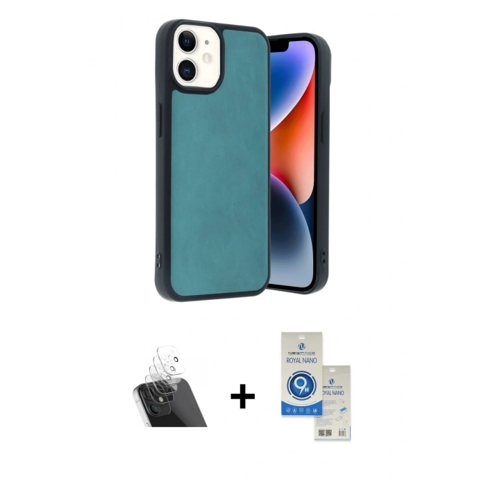 MARSİLYAN™- iPhone 11 Kılıf Kıvılcım Işık Serisi - Şeffaf Royal Nano Ekran Koruyucu + Kamera Lens Koruma Cam - SF