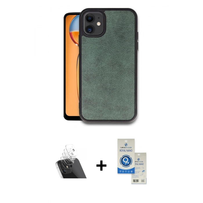 MARSİLYAN™- iPhone 11 Kılıf Kıvılcım Işık Serisi - Şeffaf Royal Nano Ekran Koruyucu + Kamera Lens Koruma Cam - SF
