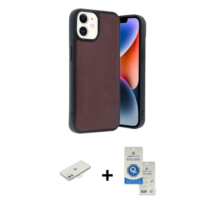 MARSİLYAN™- iPhone 11 Kılıf Kıvılcım Işık Serisi - Şeffaf Royal Nano Ekran Koruyucu + Renkli Kamera Lens Koruma Cam - SI