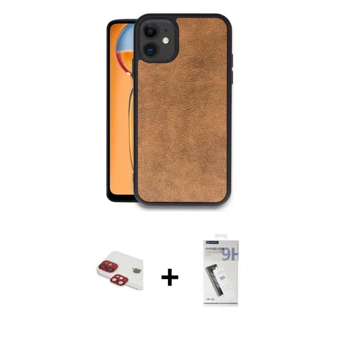 MARSİLYAN™- iPhone 11 Kılıf Kıvılcım Işık Serisi - Şeffaf Uv Polymer Nano Ekran Koruyucu + Pers Alüminyum Kamera Lens - KI