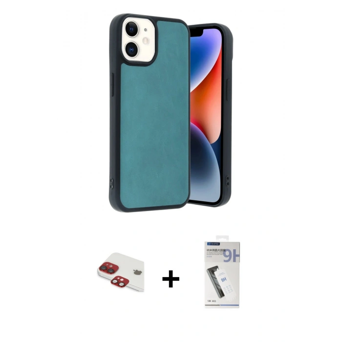 MARSİLYAN™- iPhone 11 Kılıf Kıvılcım Işık Serisi - Şeffaf Uv Polymer Nano Ekran Koruyucu + Pers Alüminyum Kamera Lens - KI
