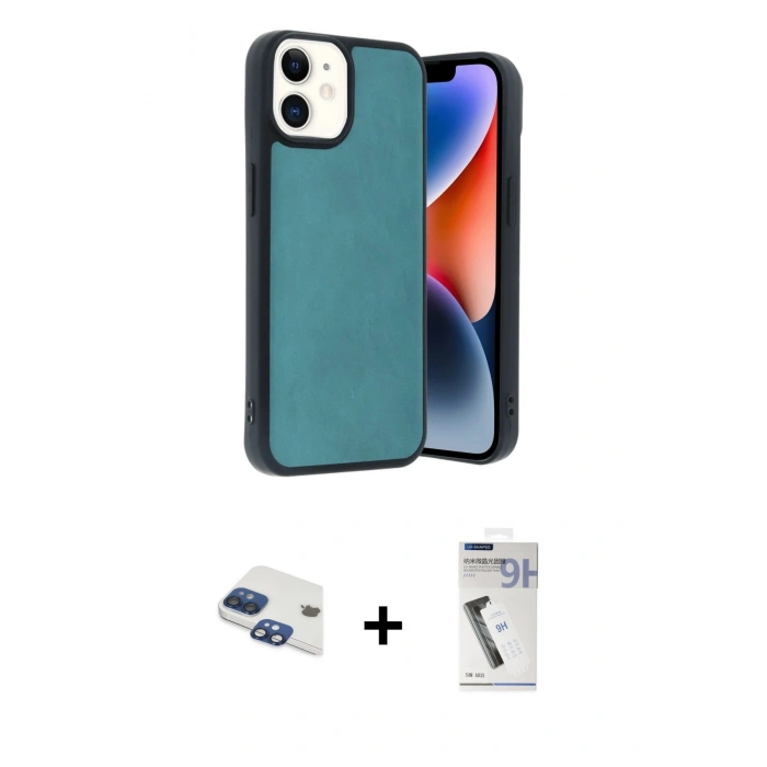 MARSİLYAN™- iPhone 11 Kılıf Kıvılcım Işık Serisi - Şeffaf Uv Polymer Nano Ekran Koruyucu + Pers Alüminyum Kamera Lens - LT
