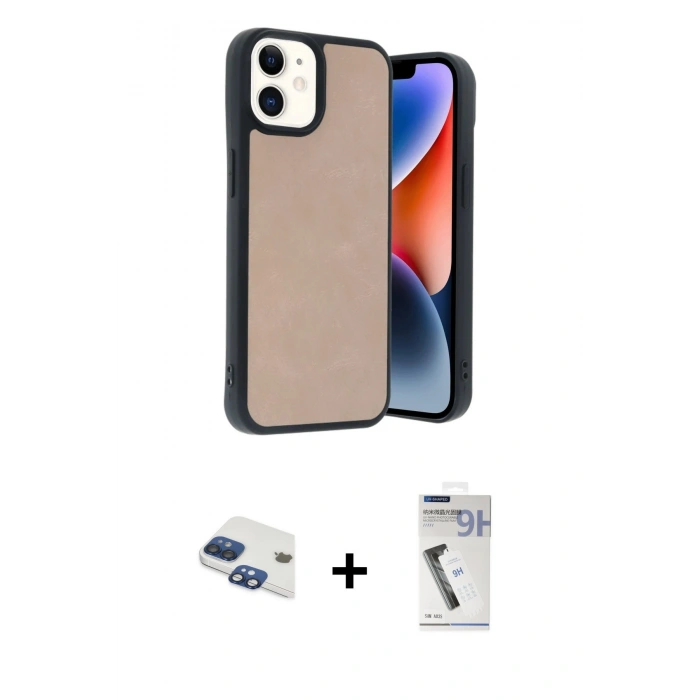 MARSİLYAN™- iPhone 11 Kılıf Kıvılcım Işık Serisi - Şeffaf Uv Polymer Nano Ekran Koruyucu + Pers Alüminyum Kamera Lens - LT