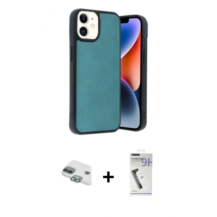 MARSİLYAN™- iPhone 11 Kılıf Kıvılcım Işık Serisi - Şeffaf Uv Polymer Nano Ekran Koruyucu + Pers Alüminyum Kamera Lens - YL