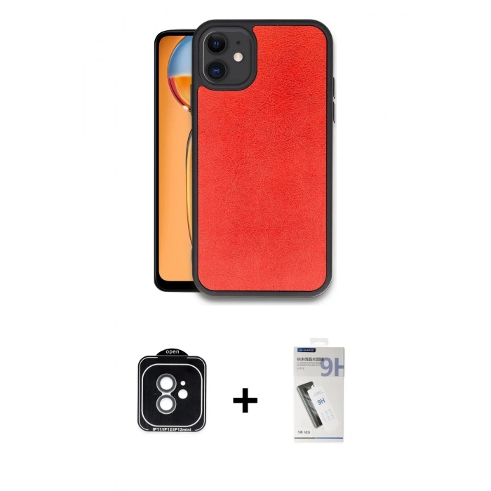 MARSİLYAN™- iPhone 11 Kılıf Kıvılcım Işık Serisi - Şeffaf Uv Polymer Nano Ekran Koruyucu + PVD Metal Kamera Lens - YL