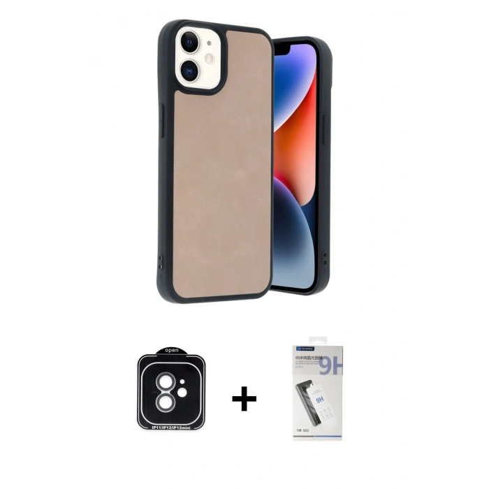 MARSİLYAN™- iPhone 11 Kılıf Kıvılcım Işık Serisi - Şeffaf Uv Polymer Nano Ekran Koruyucu + PVD Metal Kamera Lens - YL