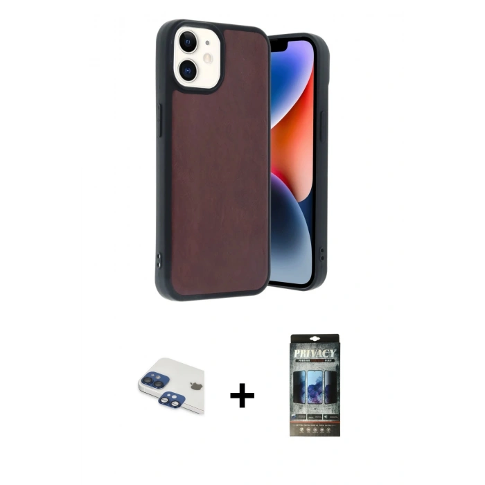 MARSİLYAN™- iPhone 11 Kılıf Kıvılcım Işık Serisi - Siyah 34D Hayalet Izgaralı Cam + Pers Alüminyum Kamera Lens - LT