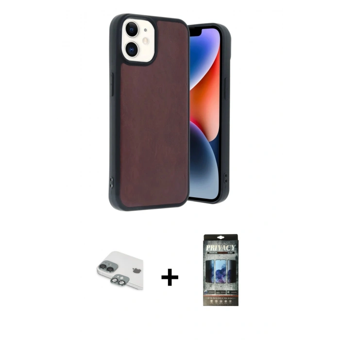 MARSİLYAN™- iPhone 11 Kılıf Kıvılcım Işık Serisi - Siyah 34D Hayalet Izgaralı Cam + Pers Alüminyum Kamera Lens - YL