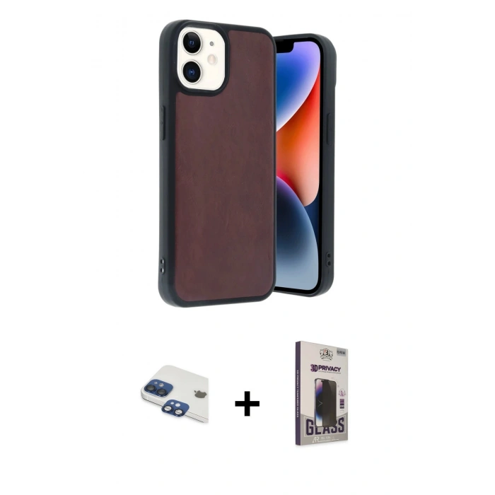 MARSİLYAN™- iPhone 11 Kılıf Kıvılcım Işık Serisi - Siyah Bilvis Hayalet Cam Ekran Koruyucu + Pers Alüminyum Kamera Lens - LT