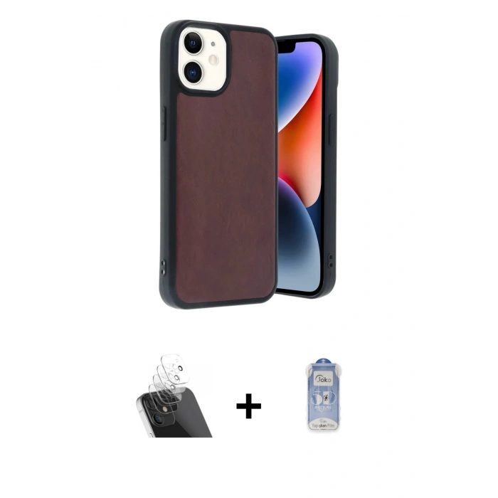 MARSİLYAN™- iPhone 11 Kılıf Kıvılcım Işık Serisi - Siyah Joko Magic 5D Cam + Kamera Lens Koruma Cam - SF