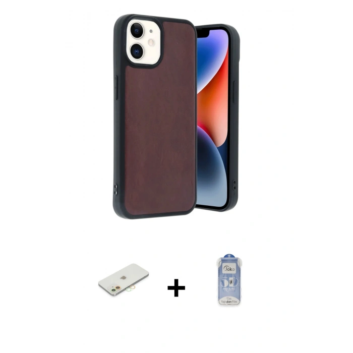MARSİLYAN™- iPhone 11 Kılıf Kıvılcım Işık Serisi - Siyah Joko Magic 5D Cam + Renkli Kamera Lens Koruma Cam - TU
