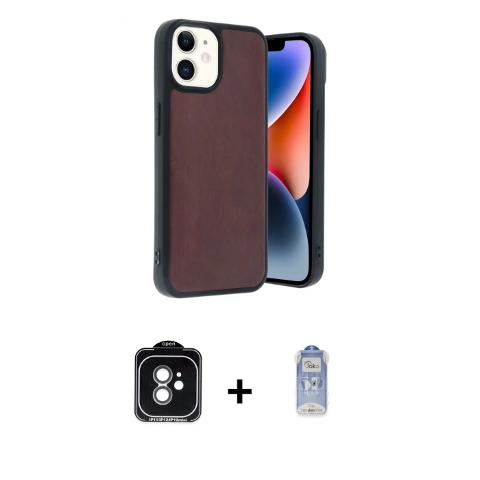 MARSİLYAN™- iPhone 11 Kılıf Kıvılcım Işık Serisi - Siyah Joko Magic 5D Cam + PVD Metal Kamera Lens - YL