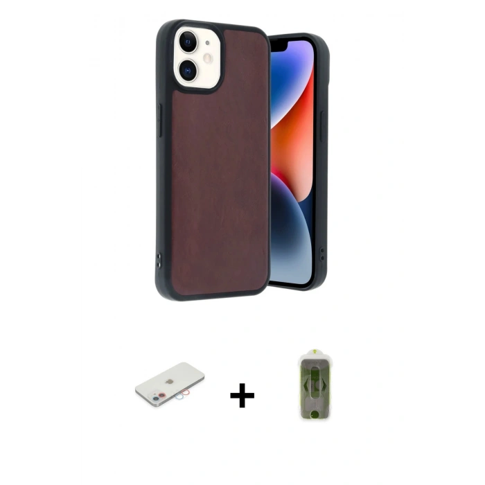 MARSİLYAN™- iPhone 11 Kılıf Kıvılcım Işık Serisi - Siyah Joko Magic 5D Hayalet Cam + Renkli Kamera Lens Koruma Cam - PE