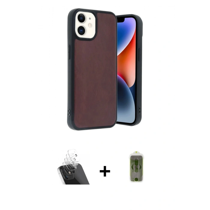 MARSİLYAN™- iPhone 11 Kılıf Kıvılcım Işık Serisi - Siyah Joko Magic 5D Hayalet Cam + Kamera Lens Koruma Cam - SF