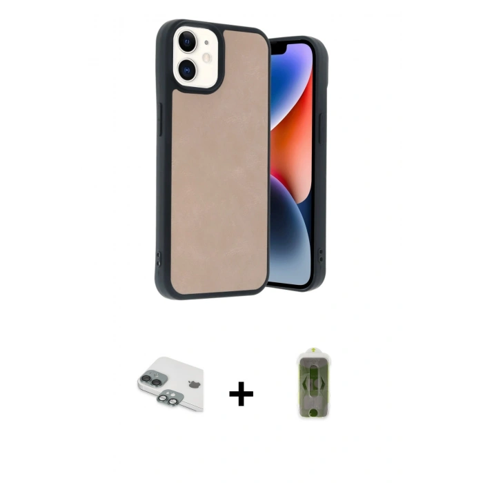 MARSİLYAN™- iPhone 11 Kılıf Kıvılcım Işık Serisi - Siyah Joko Magic 5D Hayalet Cam + Pers Alüminyum Kamera Lens - YL