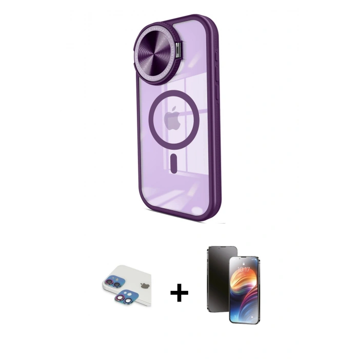MARSİLYAN™- iPhone 11 Kılıf Kıvılcım Modern Koleksiyonu - Siyah 3D Antistatik Mat Seramik Nano Ekran Koruyucu + Pers Alüminyum Kamera Lens - GI